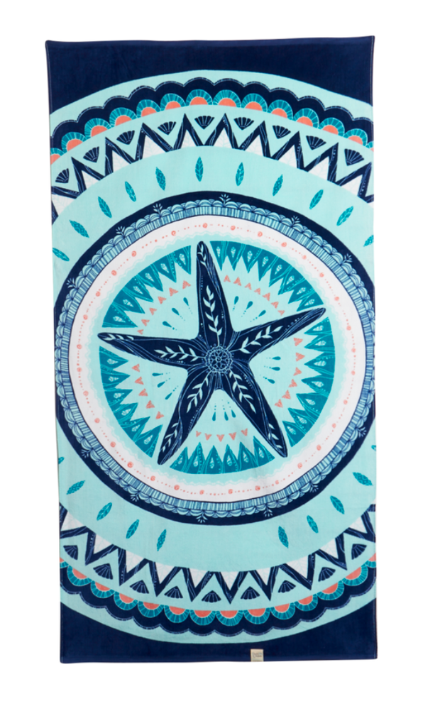 Pacific Creations Beach Towel - Starfish Mandala